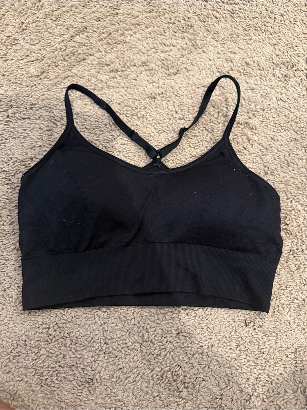 Black Sports Bra-M